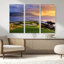 Pebble Beach Golf Wall Art Canvas Print – Iconic Coastal by MyGreatCanvas | Canvas Wall Art Prints | Photo Prints & Wall Decor