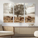 Texas Longhorn Cattle Wall Art, Rustic Western Ranch Canvas by MyGreatCanvas | Canvas Wall Art Prints | Photo Prints & Wall Decor