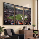Chicago Bears Soldiers Field Wall Art Canvas Print – Framed
