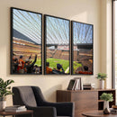 Cleveland Browns Stadium Wall Art Canvas Print – Framed NFL