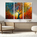 Yggdrasil Tree of Life Mosaic Stained Glass Wall Art, Tree