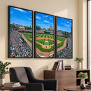 Wrigley Field Baseball Stadium Canvas Wall Art – Packed