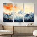 Warm Clouds Abstract Mountain Wall Art, Modern Landscape by MyGreatCanvas | Canvas Wall Art Prints | Photo Prints & Wall Decor