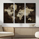 Vibrant Watercolor World Map Wall Art – Stunning Multicolor by MyGreatCanvas | Canvas Wall Art Prints | Photo Prints & Wall Decor