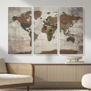 World Map Canvas Print – Framed Detailed Map of the World by MyGreatCanvas | Canvas Wall Art Prints | Photo Prints & Wall Decor