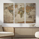 World Map Canvas Print – Framed Travel Map Wall Art for by MyGreatCanvas | Canvas Wall Art Prints | Photo Prints & Wall Decor