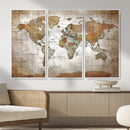 Vibrant Watercolor World Map Canvas Wall Art – Framed Travel by MyGreatCanvas | Canvas Wall Art Prints | Photo Prints & Wall Decor