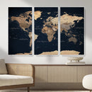 World Map Canvas Print – Detailed Map of the World Wall Art by MyGreatCanvas | Canvas Wall Art Prints | Photo Prints & Wall Decor