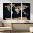 Grunge Wall Art World Map Canvas Print by MyGreatCanvas | Canvas Wall Art Prints | Photo Prints & Wall Decor