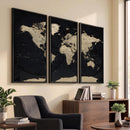 World Map Wall Art Print – Detailed Map of the World Wall