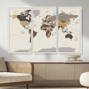 World Map Wall Art Print by MyGreatCanvas | Canvas Wall Art Prints | Photo Prints & Wall Decor