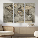 World Map Canvas Print – Detailed Map of the World Wall Art