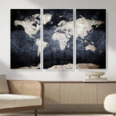 Vintage World Map Canvas Wall Art – Antique Triptych Map by MyGreatCanvas | Canvas Wall Art Prints | Photo Prints & Wall Decor