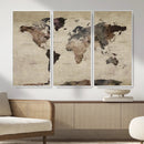 World Map Canvas Print – Detailed Map of the World Adventure by MyGreatCanvas | Canvas Wall Art Prints | Photo Prints & Wall Decor