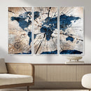Rustic World Map Canvas Print – Framed Wall Art for Couples, by MyGreatCanvas | Canvas Wall Art Prints | Photo Prints & Wall Decor