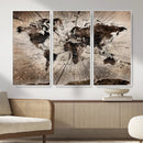 Black and White World Map Canvas Print – Framed Wall Art for by MyGreatCanvas | Canvas Wall Art Prints | Photo Prints & Wall Decor