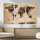 World Map Wall Art Canvas Print by MyGreatCanvas | Canvas Wall Art Prints | Photo Prints & Wall Decor