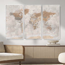 Detailed World Map Wall Art Canvas Print for Home and Office Decor by MyGreatCanvas | Canvas Wall Art Prints | Photo Prints & Wall Decor