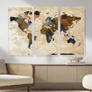 World Map Canvas Print – Framed Travel Map Wall Art for by MyGreatCanvas | Canvas Wall Art Prints | Photo Prints & Wall Decor