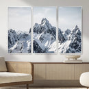 Snowy Mountain Range Canvas Print, Alpine Peaks Landscape by MyGreatCanvas | Canvas Wall Art Prints | Photo Prints & Wall Decor