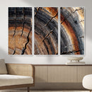 Abstract Tree Ring Wall Art Print – Natural Rustic Wood by MyGreatCanvas | Canvas Wall Art Prints | Photo Prints & Wall Decor