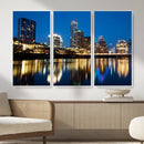 Austin Skyline Wall Art Canvas Print, Austin Downtown Night by MyGreatCanvas | Canvas Wall Art Prints | Photo Prints & Wall Decor