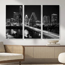 Austin Skyline Wall Art Canvas Print, Austin Downtown Night by MyGreatCanvas | Canvas Wall Art Prints | Photo Prints & Wall Decor