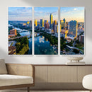 Austin Skyline Wall Art Canvas Print, Austin Downtown Night by MyGreatCanvas | Canvas Wall Art Prints | Photo Prints & Wall Decor