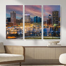 Baltimore Skyline Wall Art Canvas Print, Baltimore Downtown by MyGreatCanvas | Canvas Wall Art Prints | Photo Prints & Wall Decor