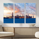 Chicago Wall Art Canvas Print - Chicago City Downtown Night by MyGreatCanvas | Canvas Wall Art Prints | Photo Prints & Wall Decor