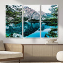 Alpine Mountain Lake Wall Art Canvas Print – Turquoise by MyGreatCanvas | Canvas Wall Art Prints | Photo Prints & Wall Decor