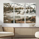 Snowy Mountain Landscape Wall Art Canvas Print, Alpine Pine by MyGreatCanvas | Canvas Wall Art Prints | Photo Prints & Wall Decor