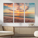 Sunset Beach Wall Art Canvas Print – Soft Coastal by MyGreatCanvas | Canvas Wall Art Prints | Photo Prints & Wall Decor