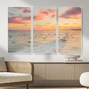 Sunset Beach Wall Art Canvas Print – Soft Coastal by MyGreatCanvas | Canvas Wall Art Prints | Photo Prints & Wall Decor