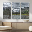 Yosemite Valley River Wall Art Canvas Print, Granite Cliffs by MyGreatCanvas | Canvas Wall Art Prints | Photo Prints & Wall Decor