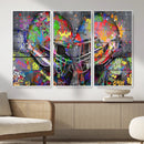 Graffiti Football Helmets Wall Art Canvas Print, Urban by MyGreatCanvas | Canvas Wall Art Prints | Photo Prints & Wall Decor