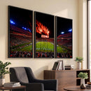 Auburn Stadium Wall Art Canvas Print, College Football Night