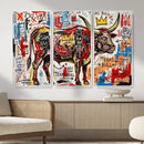 Texas Bull Wall Art Canvas Print, Abstract Graffiti Bull by MyGreatCanvas | Canvas Wall Art Prints | Photo Prints & Wall Decor