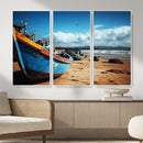 Fishing Boats Wall Art Canvas Print, Coastal Boat Beach by MyGreatCanvas | Canvas Wall Art Prints | Photo Prints & Wall Decor