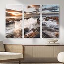 Rocky Coast Ocean Sunset Wall Art Canvas Print, Dramatic by MyGreatCanvas | Canvas Wall Art Prints | Photo Prints & Wall Decor