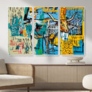 Basquiat Style Bird Bull Graffiti Wall Art Canvas Print, by MyGreatCanvas | Canvas Wall Art Prints | Photo Prints & Wall Decor