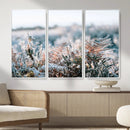 Frosted Fern Wall Art Canvas Print, Soft Winter Botanical by MyGreatCanvas | Canvas Wall Art Prints | Photo Prints & Wall Decor