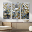 Abstract Floral Wall Art Canvas Print – Gold and Blue by MyGreatCanvas | Canvas Wall Art Prints | Photo Prints & Wall Decor