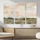 Muted Watercolor Hill Landscape Print — Beige Taupe Cloudy by MyGreatCanvas | Canvas Wall Art Prints | Photo Prints & Wall Decor