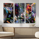 Graffiti Baseball Player Street Art Wall Art Canvas Print by MyGreatCanvas | Canvas Wall Art Prints | Photo Prints & Wall Decor