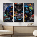 Graffiti American Football Player Street Art Wall Art Canvas by MyGreatCanvas | Canvas Wall Art Prints | Photo Prints & Wall Decor
