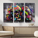 Graffiti American Football Helmet Street Art Wall Art Canvas by MyGreatCanvas | Canvas Wall Art Prints | Photo Prints & Wall Decor