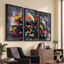 Graffiti American Football Helmet Street Art Wall Art Canvas