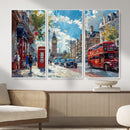 London City Street Wall Art Canvas Print, Big Ben & Red Bus by MyGreatCanvas | Canvas Wall Art Prints | Photo Prints & Wall Decor