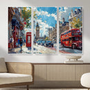 London City Street Wall Art Canvas Print, Big Ben & Red Bus by MyGreatCanvas | Canvas Wall Art Prints | Photo Prints & Wall Decor